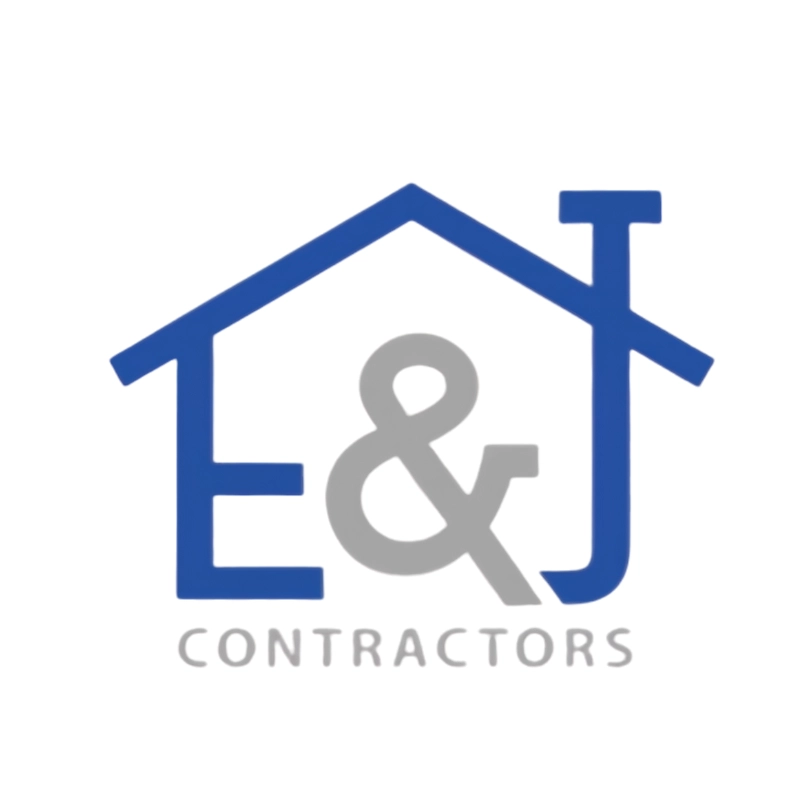 e j contractors logo white